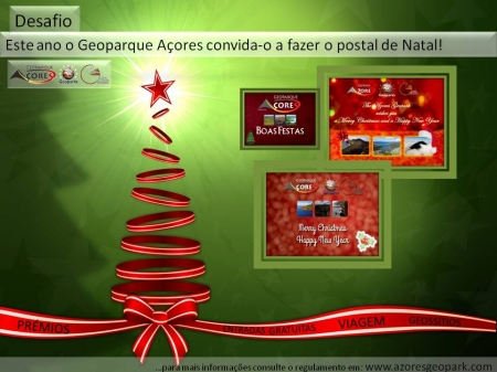 Geoparque Açores - III Desafio de Natal - “Natal no seu Geoparque” Postal de Natal do Geoparque Açores
