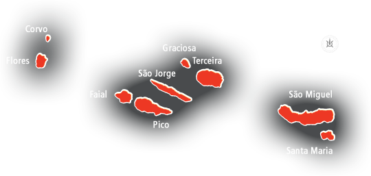 Mapa dos Açores